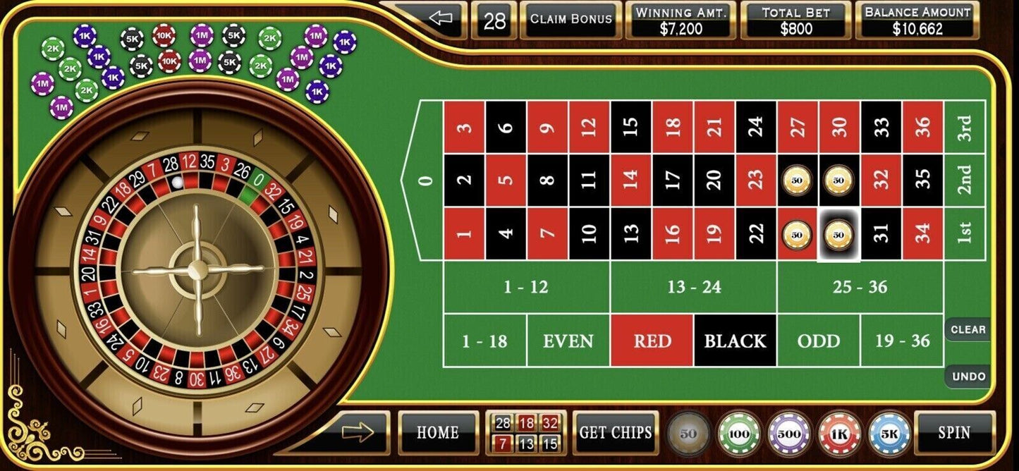 Professional Roulette System (98% Winning Chance)